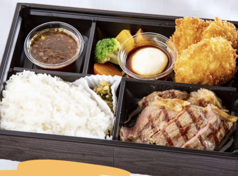 ステーキ＆魚フライ